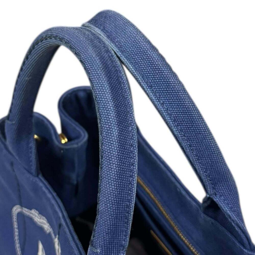 PRADA Blue Canvas Shoulder Bag - Picture 16 of 16